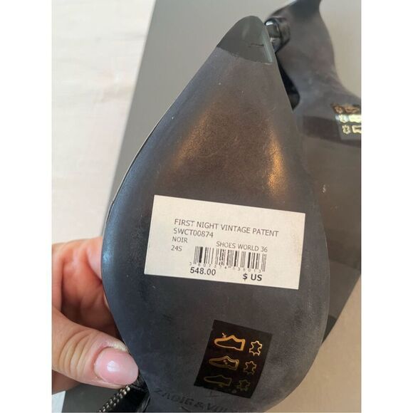 Zadig&Voltaire First Night 60mm slingback pumps NEW - Picture 11 of 13